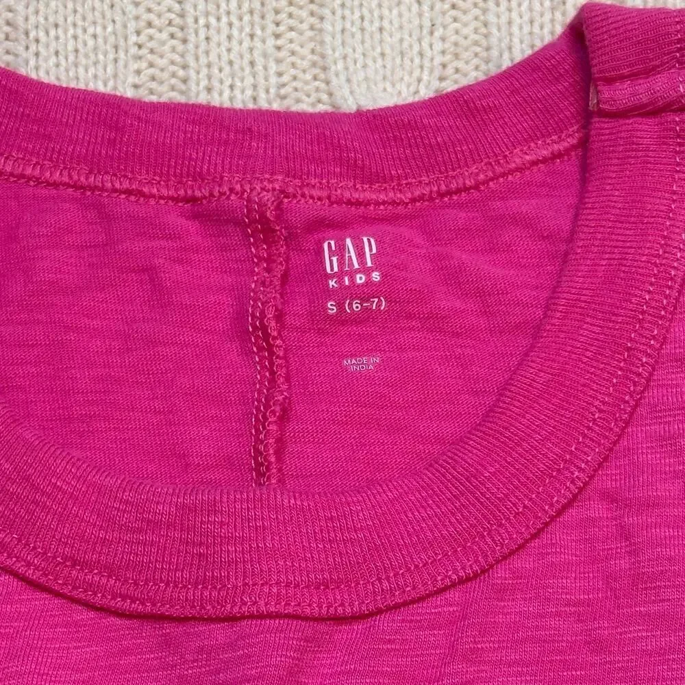 Gap Pink Shirt Dress sz S (6-7) Tank Top Dress
